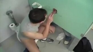 Gloryhole gay toilet