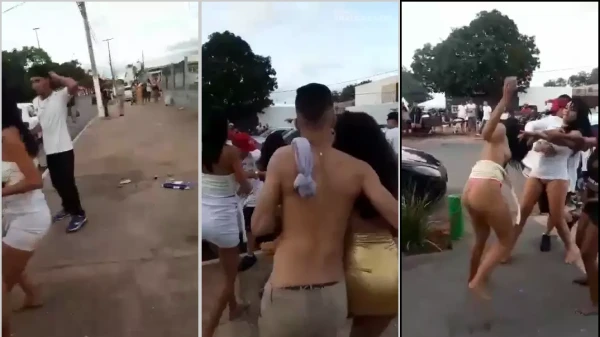 Se genera un gran conflicto en la calle cuando todas sus novias se encuentran