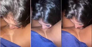 Alessa Coelhinha en una escena de porno lésbico, mostró sus habilidades chupando el coño de su colega