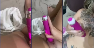 Rubiane Damasceno usando un vibrador en su privacy en YouTube videos