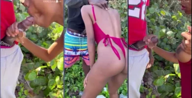 La maestra dominicana saca leche a dos haitianos en la playa