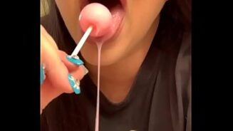 Sexy photo with lollipop