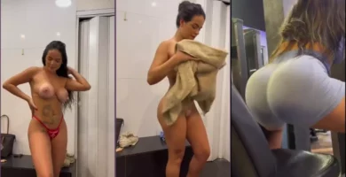 Mira los videos de Kethellen Soares sin ropa en el vestuario del gimnasio